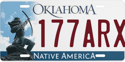 OK license plate 177ARX