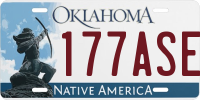 OK license plate 177ASE