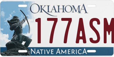 OK license plate 177ASM