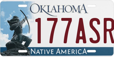 OK license plate 177ASR