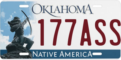 OK license plate 177ASS