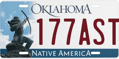 OK license plate 177AST