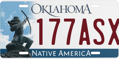 OK license plate 177ASX