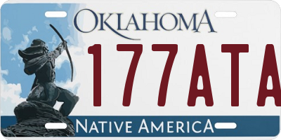 OK license plate 177ATA