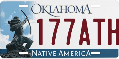 OK license plate 177ATH