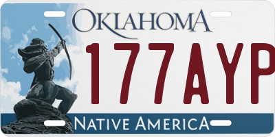 OK license plate 177AYP