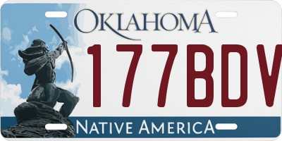 OK license plate 177BDV