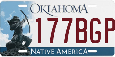 OK license plate 177BGP