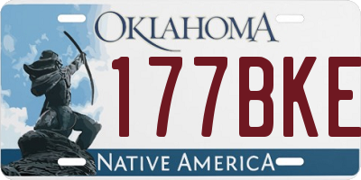 OK license plate 177BKE