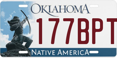 OK license plate 177BPT