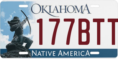 OK license plate 177BTT