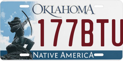 OK license plate 177BTU