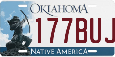 OK license plate 177BUJ