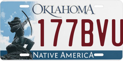 OK license plate 177BVU