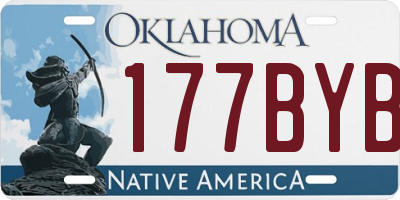 OK license plate 177BYB