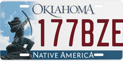 OK license plate 177BZE