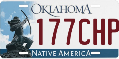 OK license plate 177CHP