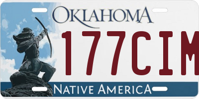 OK license plate 177CIM