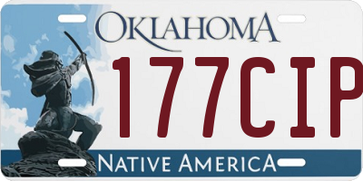 OK license plate 177CIP
