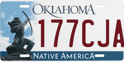 OK license plate 177CJA