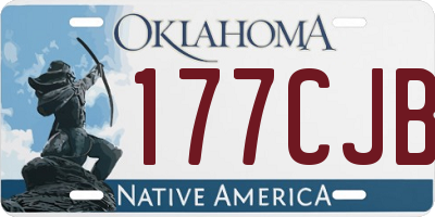 OK license plate 177CJB