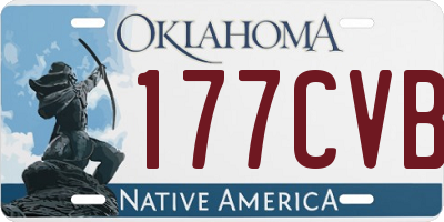 OK license plate 177CVB