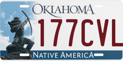 OK license plate 177CVL