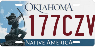 OK license plate 177CZV