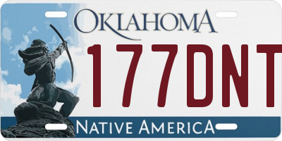 OK license plate 177DNT