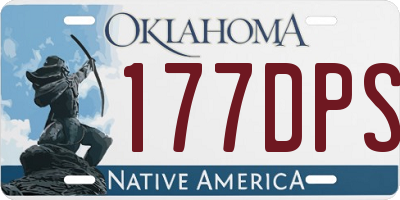 OK license plate 177DPS