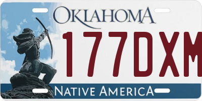 OK license plate 177DXM