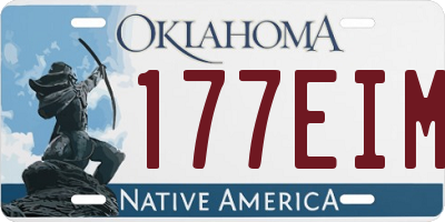 OK license plate 177EIM