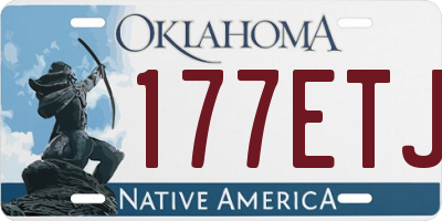 OK license plate 177ETJ