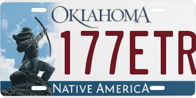 OK license plate 177ETR