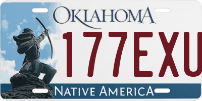 OK license plate 177EXU
