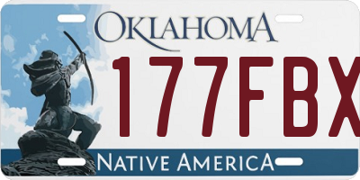OK license plate 177FBX
