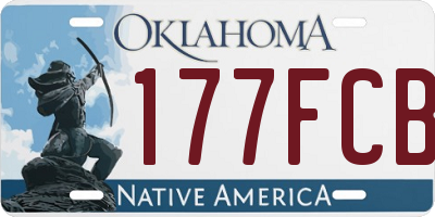OK license plate 177FCB