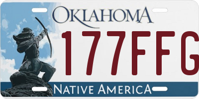 OK license plate 177FFG