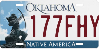 OK license plate 177FHY