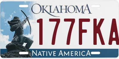 OK license plate 177FKA