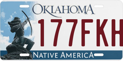 OK license plate 177FKH