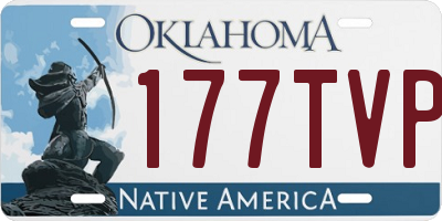 OK license plate 177TVP
