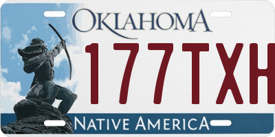 OK license plate 177TXH