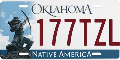 OK license plate 177TZL