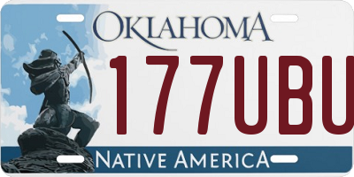 OK license plate 177UBU