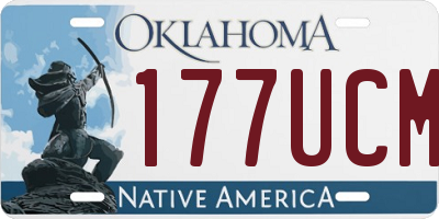 OK license plate 177UCM