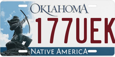 OK license plate 177UEK