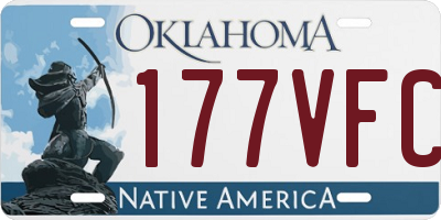 OK license plate 177VFC