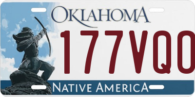OK license plate 177VQO