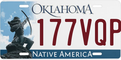 OK license plate 177VQP